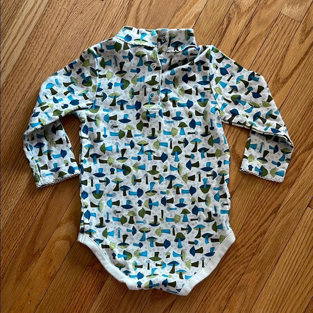 Gumbo Colorful Mushroom Print Baby Onesie - Picture 3 of 4